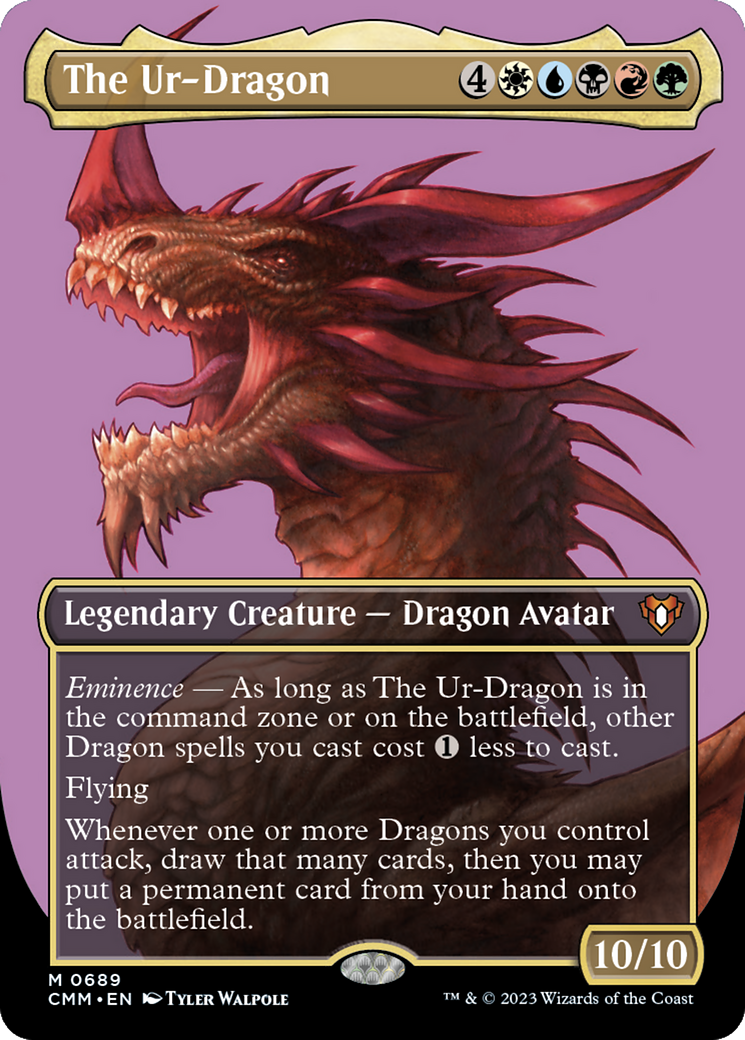 Image of The Ur-Dragon (Borderless) (CMM-689) - Commander Masters (Borderless)