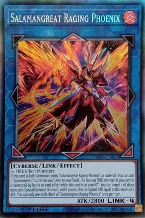 Image of Salamangreat Raging Phoenix (PCR) (RA04-EN083) - Quarter Century Stampede 1st Edition