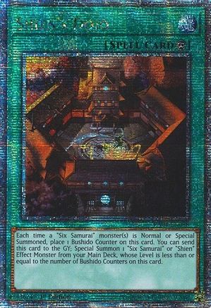 Image of Shien's Dojo (Quarter Century Secret Rare) (RA04-EN088) - Quarter Century Stampede 1st Edition