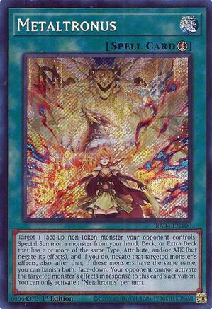 Image of Metaltronus (Secret Rare) (RA04-EN100) - Quarter Century Stampede 1st Edition