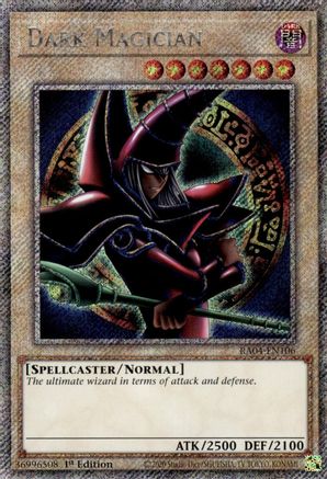 Image of Dark Magician (Arkana) (Platinum Secret Rare) (RA04-EN106) - Quarter Century Stampede 1st Edition