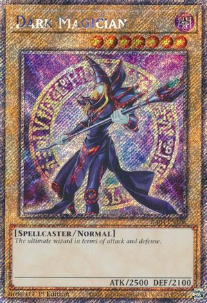 Image of Dark Magician (8th Art) (Platinum Secret Rare) (RA04-EN106) - Quarter Century Stampede 1st Edition