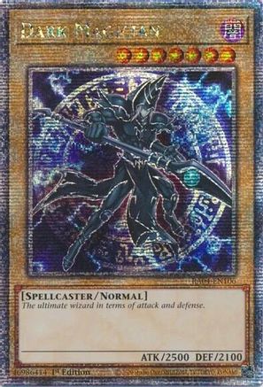 Image of Dark Magician (7th Art) (Quarter Century Secret Rare) (RA04-EN106) - Quarter Century Stampede 1st Edition