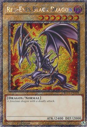 Image of Red-Eyes Black Dragon (7th Art) (Platinum Secret Rare) (RA04-EN109) - Quarter Century Stampede 1st Edition