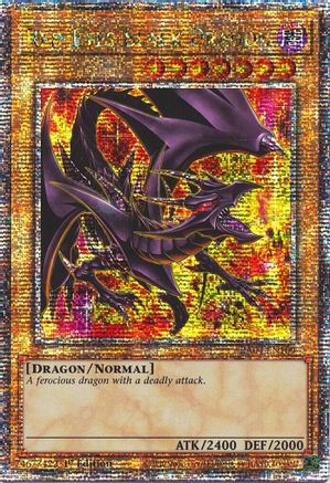 Image of Red-Eyes Black Dragon (8th Art) (Quarter Century Secret Rare) (RA04-EN109) - Quarter Century Stampede 1st Edition