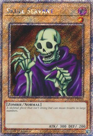 Image of Skull Servant (Platinum Secret Rare) (RA04-EN110) - Quarter Century Stampede 1st Edition