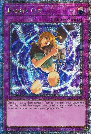 Image of Karma Cut (Quarter Century Secret Rare) (RA04-EN128) - Quarter Century Stampede 1st Edition