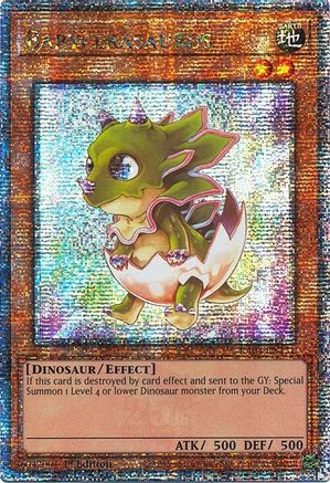 Image of Babycerasaurus (Quarter Century Secret Rare) (RA04-EN131) - Quarter Century Stampede 1st Edition