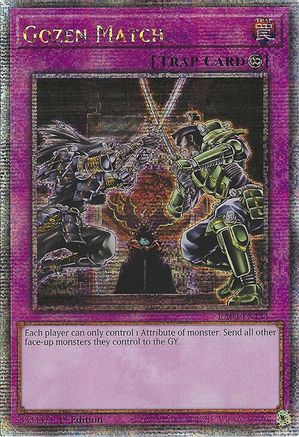 Image of Gozen Match (Quarter Century Secret Rare) (RA04-EN134) - Quarter Century Stampede 1st Edition