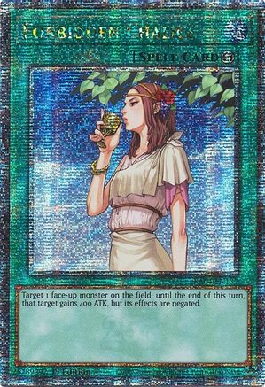 Image of Forbidden Chalice (Quarter Century Secret Rare) (RA04-EN137) - Quarter Century Stampede 1st Edition