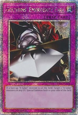 Image of Gottoms' Emergency Call (Quarter Century Secret Rare) (RA04-EN138) - Quarter Century Stampede 1st Edition