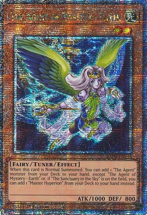 Image of The Agent of Mystery - Earth (Quarter Century Secret Rare) (RA04-EN146) - Quarter Century Stampede 1st Edition