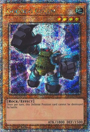 Image of Gogogo Golem (Quarter Century Secret Rare) (RA04-EN152) - Quarter Century Stampede 1st Edition