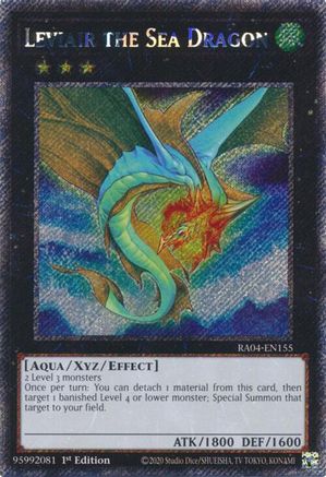 Image of Leviair the Sea Dragon (Platinum Secret Rare) (RA04-EN155) - Quarter Century Stampede 1st Edition
