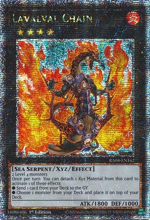 Image of Lavalval Chain (Quarter Century Secret Rare) (RA04-EN162) - Quarter Century Stampede 1st Edition