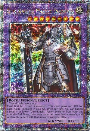 Image of Gem-Knight Master Diamond (Quarter Century Secret Rare) (RA04-EN178) - Quarter Century Stampede 1st Edition