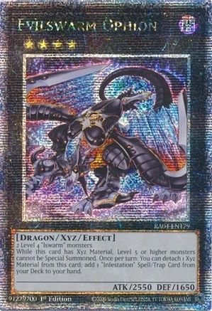 Image of Evilswarm Ophion (Quarter Century Secret Rare) (RA04-EN179) - Quarter Century Stampede 1st Edition
