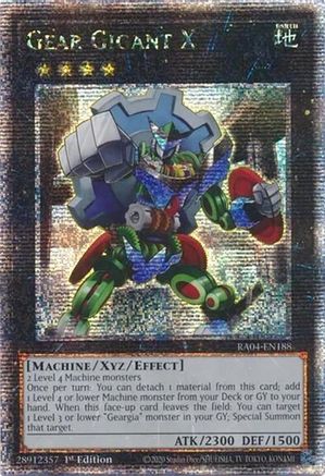 Image of Gear Gigant X (Quarter Century Secret Rare) (RA04-EN188) - Quarter Century Stampede 1st Edition