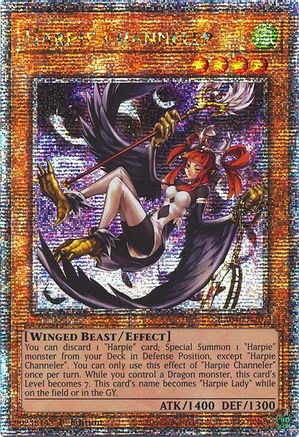 Image of Harpie Channeler (Quarter Century Secret Rare) (RA04-EN207) - Quarter Century Stampede 1st Edition