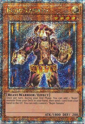 Image of Bujin Yamato (Quarter Century Secret Rare) (RA04-EN209) - Quarter Century Stampede 1st Edition