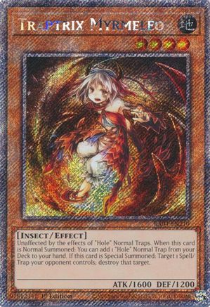 Image of Traptrix Myrmeleo (Platinum Secret Rare) (RA04-EN210) - Quarter Century Stampede 1st Edition