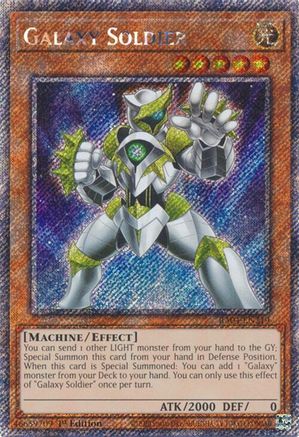 Image of Galaxy Soldier (Platinum Secret Rare) (RA04-EN219) - Quarter Century Stampede 1st Edition