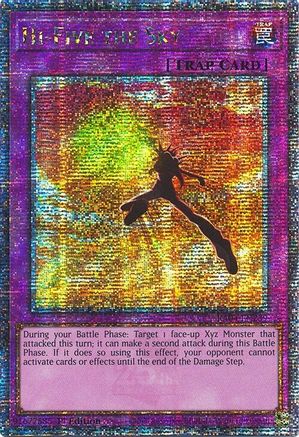 Image of Hi-Five the Sky (Quarter Century Secret Rare) (RA04-EN239) - Quarter Century Stampede 1st Edition
