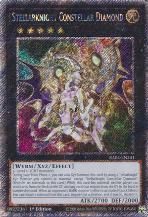 Image of Stellarknight Constellar Diamond (Platinum Secret Rare) (RA04-EN241) - Quarter Century Stampede 1st Edition