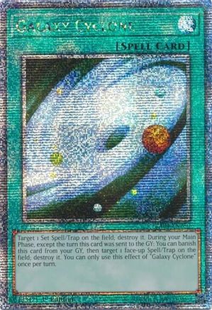 Image of Galaxy Cyclone (Quarter Century Secret Rare) (RA04-EN250) - Quarter Century Stampede 1st Edition