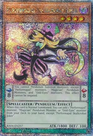 Image of Performapal Skullcrobat Joker (Quarter Century Secret Rare) (RA04-EN257) - Quarter Century Stampede 1st Edition