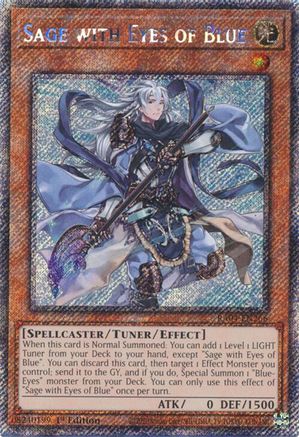 Image of Sage with Eyes of Blue (Platinum Secret Rare) (RA04-EN266) - Quarter Century Stampede 1st Edition