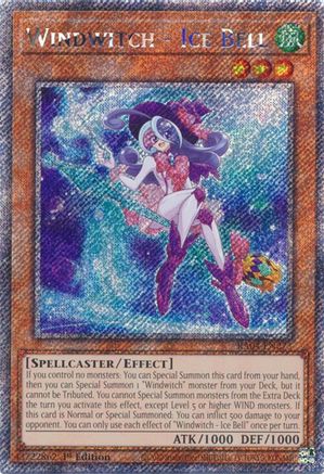 Image of Windwitch - Ice Bell (Platinum Secret Rare) (RA04-EN273) - Quarter Century Stampede 1st Edition