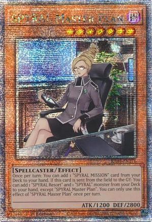 Image of SPYRAL Master Plan (Quarter Century Secret Rare) (RA04-EN276) - Quarter Century Stampede 1st Edition