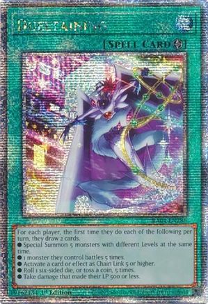 Image of Dueltaining (Quarter Century Secret Rare) (RA04-EN286) - Quarter Century Stampede 1st Edition
