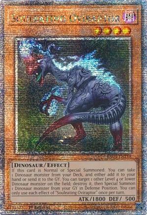 Image of Souleating Oviraptor (Quarter Century Secret Rare) (RA04-EN288) - Quarter Century Stampede 1st Edition