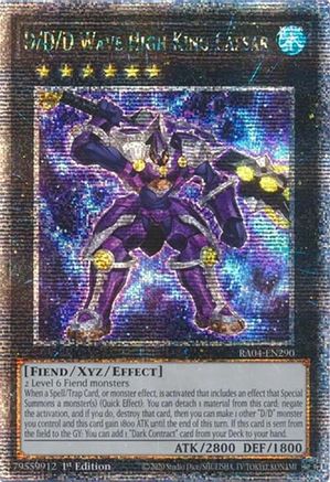 Image of D/D/D Wave High King Caesar (Quarter Century Secret Rare) (RA04-EN290) - Quarter Century Stampede 1st Edition