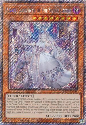 Image of Lovely Labrynth of the Silver Castle (Platinum Secret Rare) (RA04-EN295) - Quarter Century Stampede 1st Edition