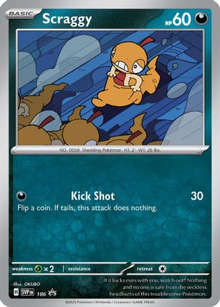 Image of Scraggy 186  - Holofoil SV Scarlet & Violet Promo Cards - Promo