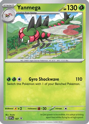 Image of Yanmega (Cosmos Holo) 187  - Holofoil SV Scarlet & Violet Promo Cards - Promo