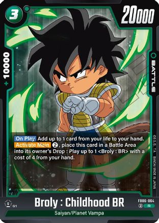 Image of Broly : Childhood BR (FB06-064) - Rivals Clash Holofoil
