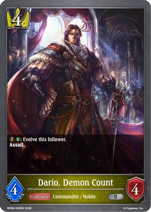 Image of Dario, Demon Count (BP09-025EN) - BP09 Duet of Dawn and Dusk