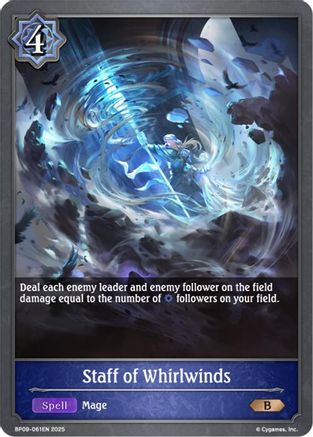 Image of Staff of Whirlwinds (BP09-061EN) - BP09 Duet of Dawn and Dusk