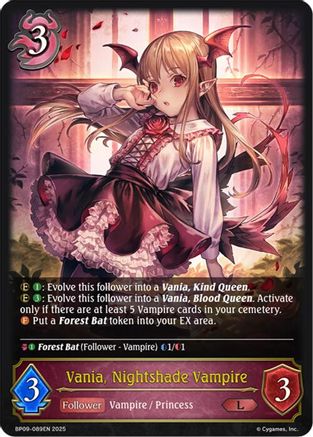 Image of Vania, Nightshade Vampire (BP09-089EN) - BP09 Duet of Dawn and Dusk
