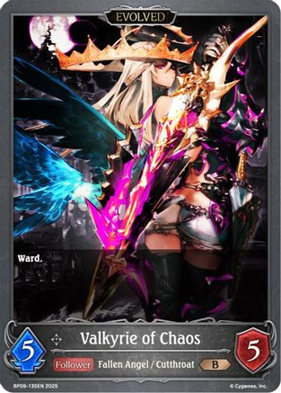 Image of Valkyrie of Chaos (Evolved) (BP09-135EN) - BP09 Duet of Dawn and Dusk