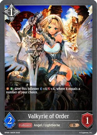 Image of Valkyrie of Order (BP09-136EN) - BP09 Duet of Dawn and Dusk
