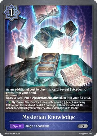 Image of Mysterian Knowledge - P20EN (Foil) (BP09-P20EN) - BP09 Duet of Dawn and Dusk