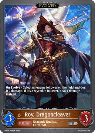 Image of Roy, Dragoncleaver (Evolved) - P26EN (Foil) (BP09-P28EN) - BP09 Duet of Dawn and Dusk
