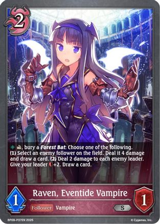 Image of Raven, Eventide Vampire - P37EN (Foil) (BP09-P37EN) - BP09 Duet of Dawn and Dusk