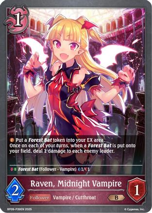 Image of Raven, Midnight Vampire - P39EN (Foil) (BP09-P39EN) - BP09 Duet of Dawn and Dusk