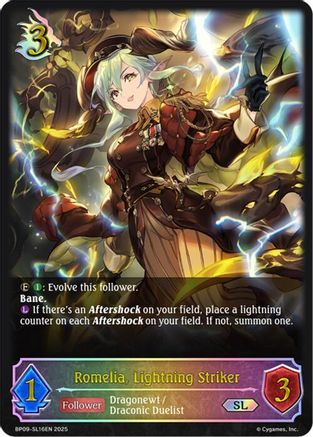 Image of Romelia, Lightning Striker (SL) (BP09-SL16EN) - BP09 Duet of Dawn and Dusk
